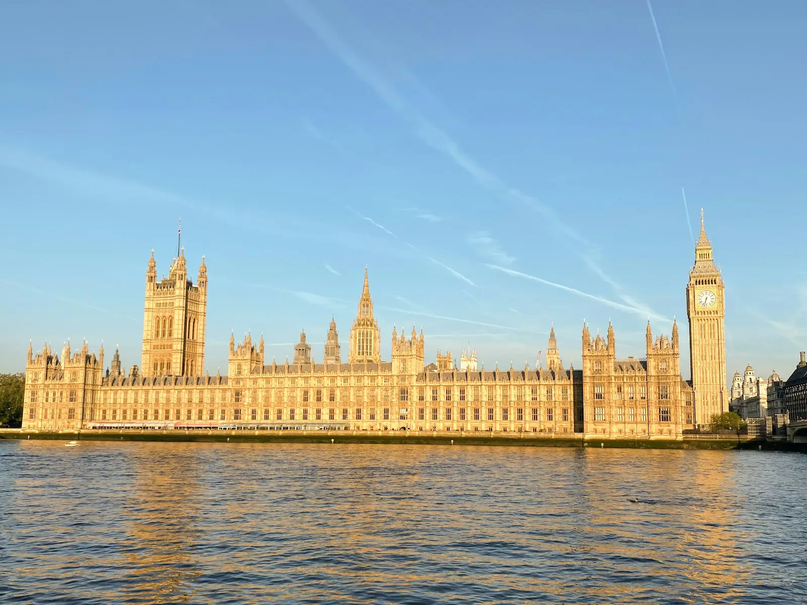 Palace of Westminster across the River Thames